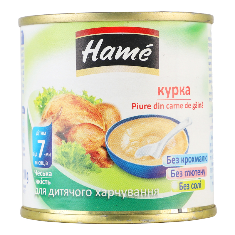 ДХ Пюре Hame 100г мясне Курка з/б