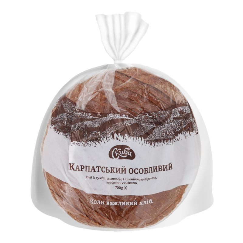 Хліб Скиба 700г Карпатський ж-пш різ