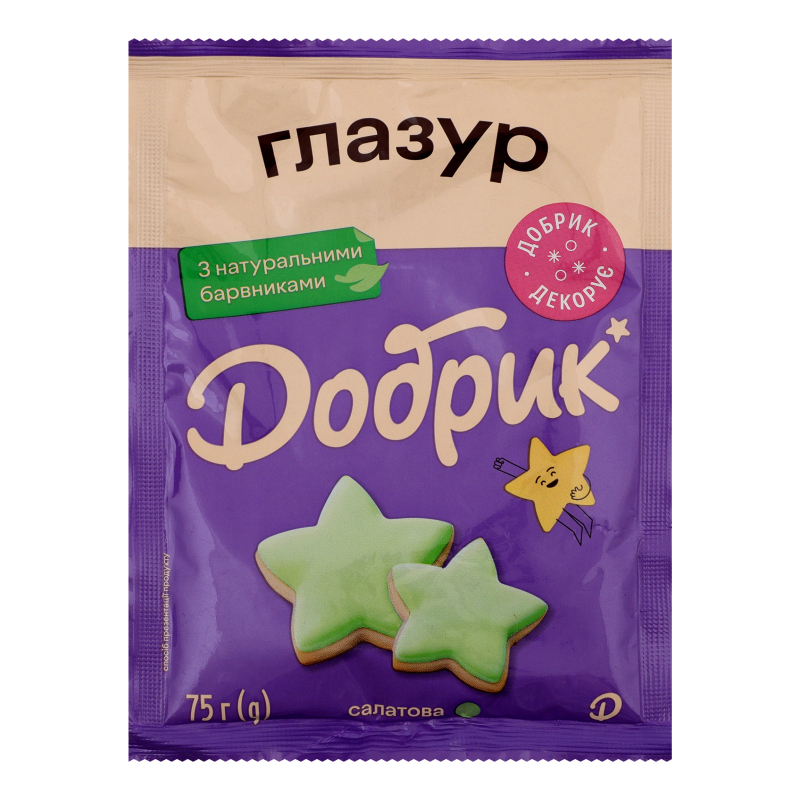 Глазур Добрик 75г з натуральн барвниками