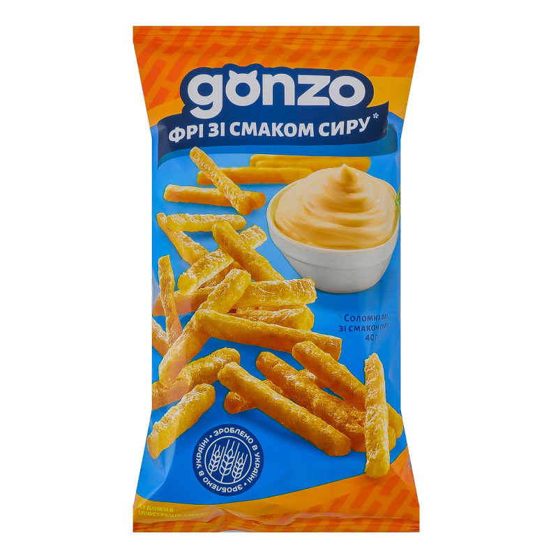 Соломка фрі кукурудзяна Gonzo 40г сир