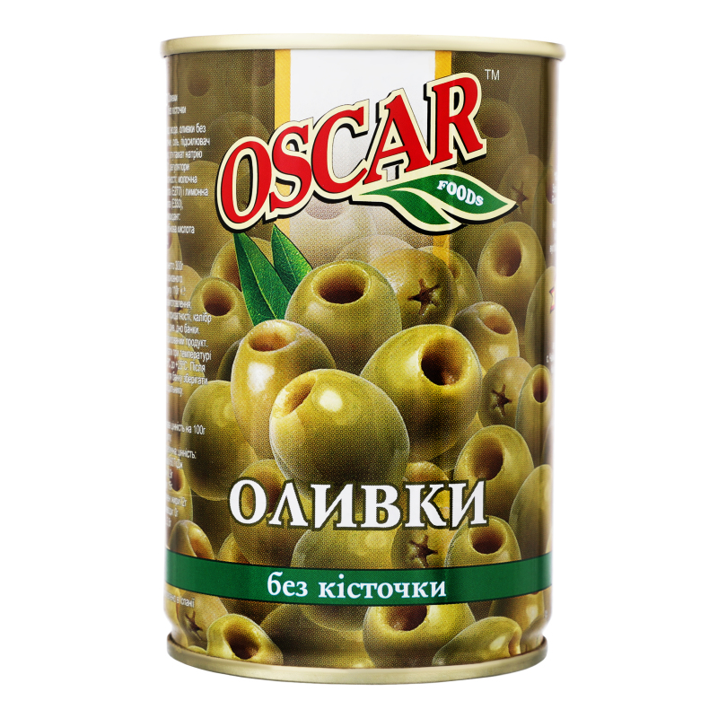 Оливки OSCAR 280г зелені бк