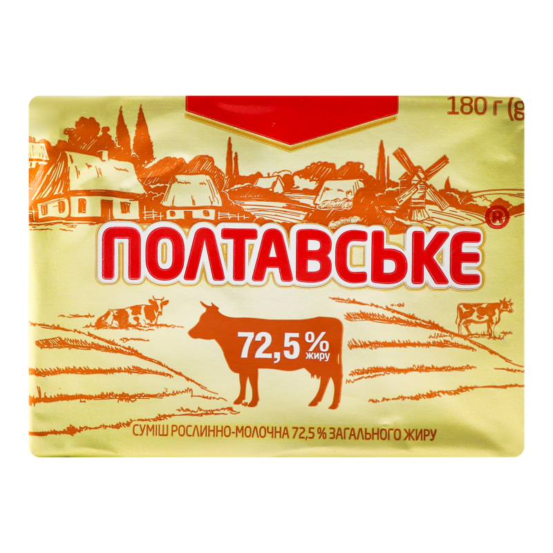 Спред  Полтавське 72,5% 180г фольга