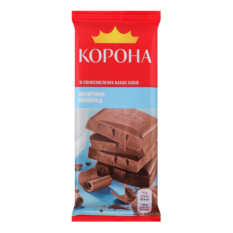 Шоколад Корона 85г Молочний