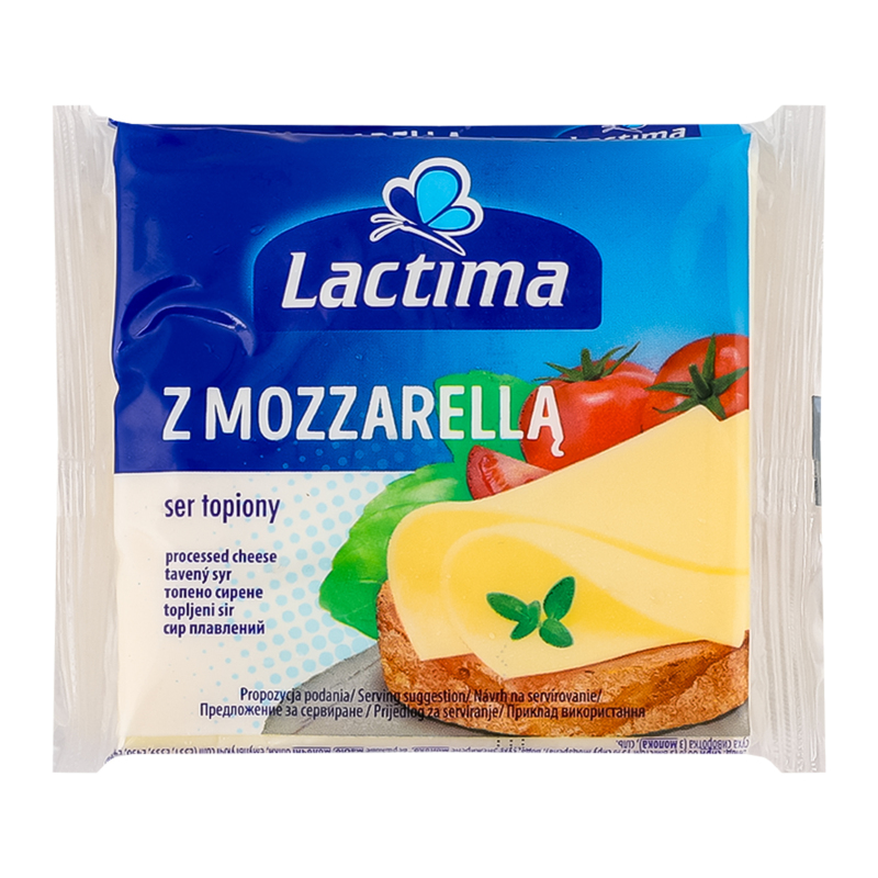 Сир Lactima пл 45% 130г Моцарела тост