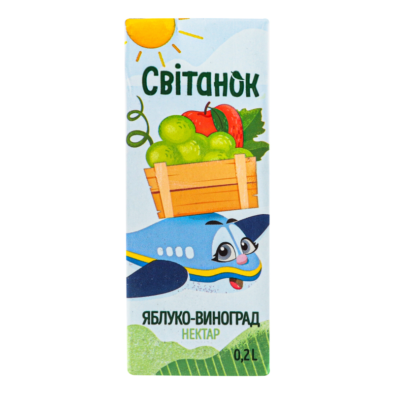Нектар Світанок 0,2л Ябл-виноградний