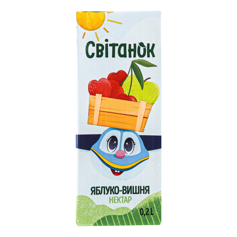 Нектар Світанок 0,2л Яблучно-вишневий