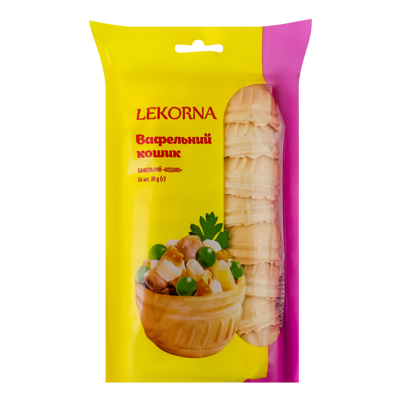 Кошик LEKORNA 38г 16шт Вафельний