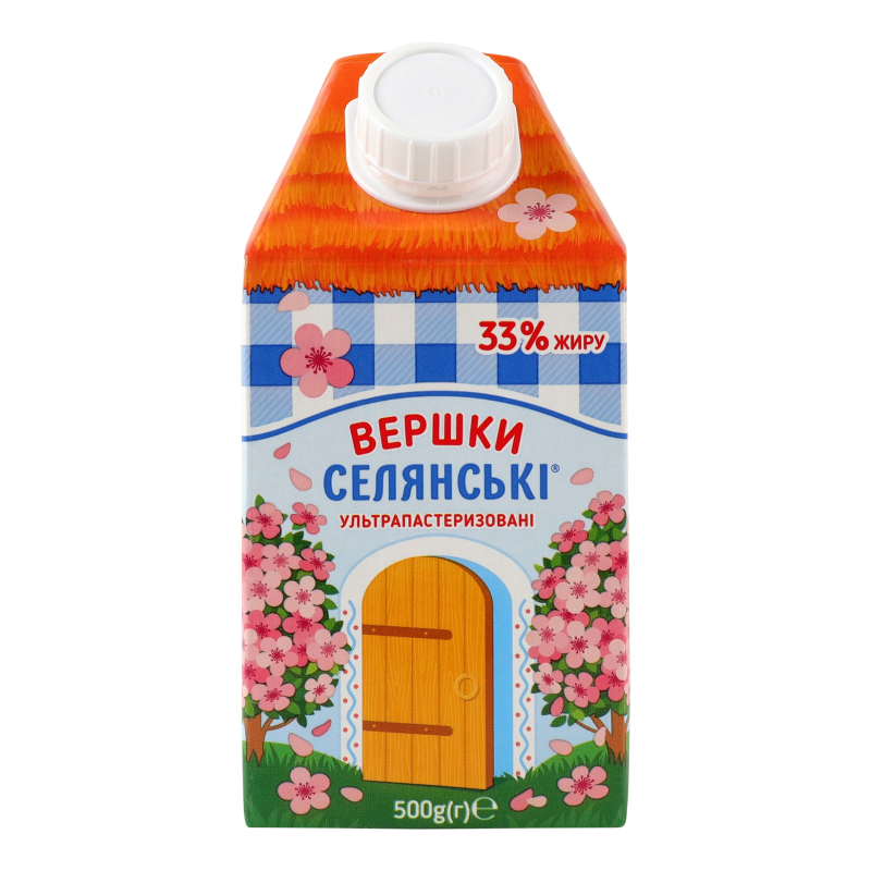 Вершки Селянські 33% 500г т/п