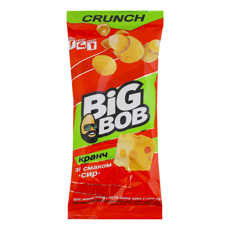 Арахіс BIG BOB 55г Сир в хрустк оболонці
