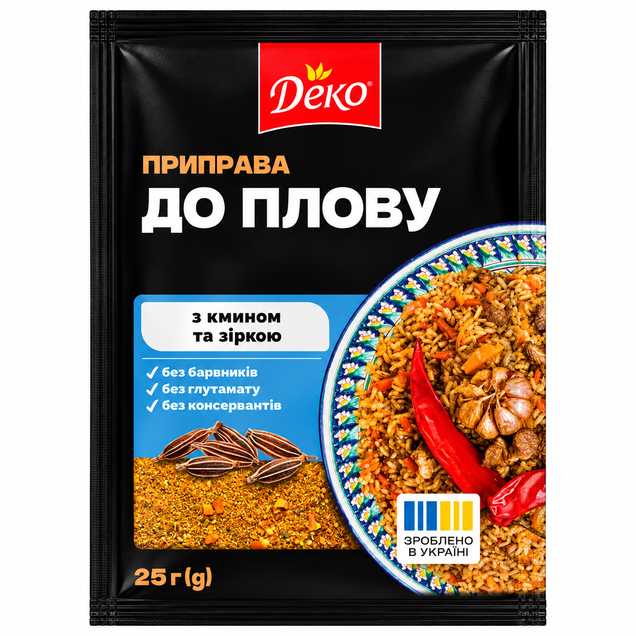 Приправа Деко 25г до плову