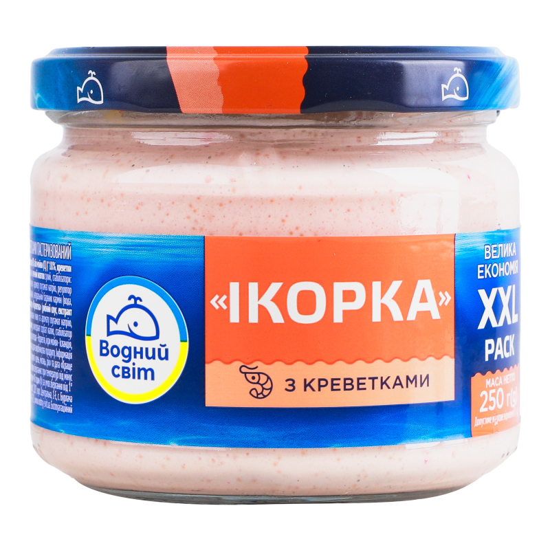 Паста ВоднСвіт 250гІкорка Мойв з креветк