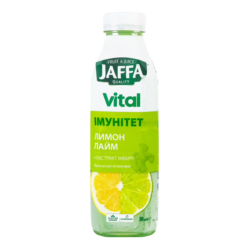 Напій Jaffa Vital 0,5л Лимон-лайм-імбир