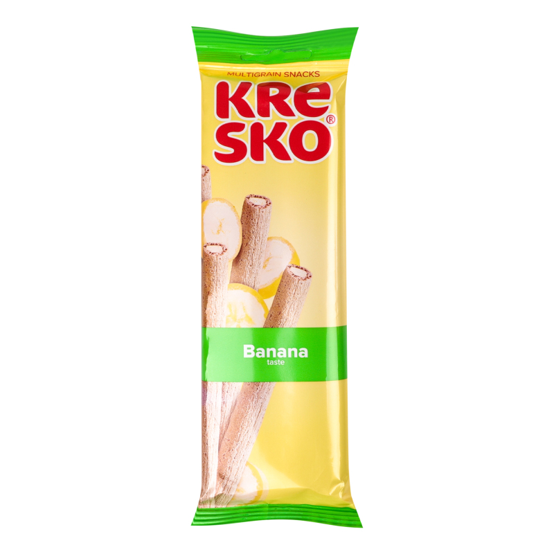 Хрусткі трубочки АВК 40г Kresko Банан