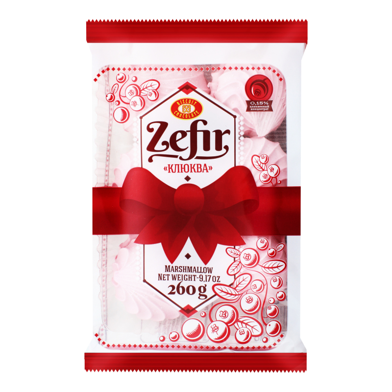 Зефір ХБФ 260г Журавлина