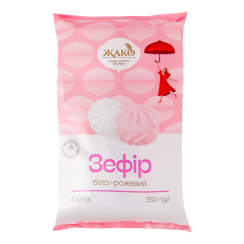 Зефір Жако 350г Біло-рожевий