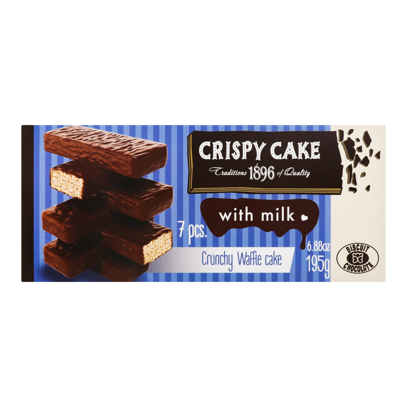 Ваф торт ХБФ Crispy Cake 195г з молоком