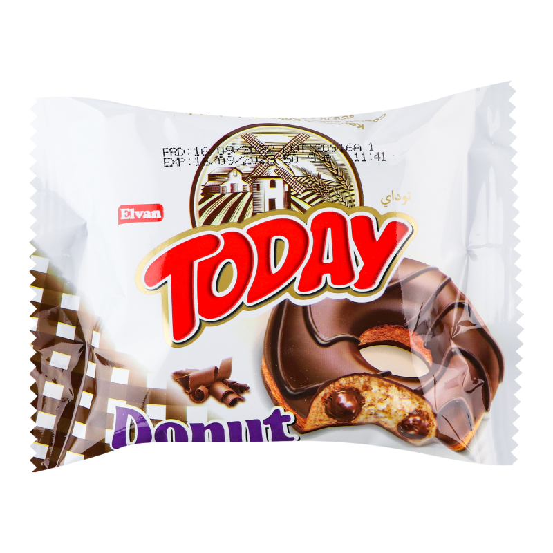 Пончик Elvan 50г Today Какао