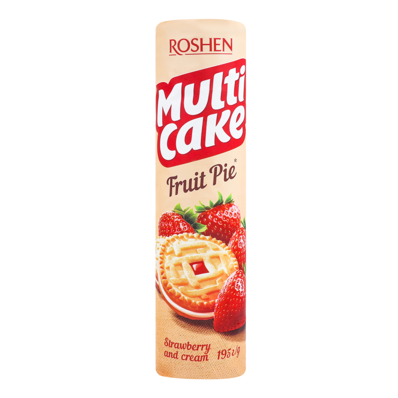 Печиво ROSHEN 195г Multicake Полуниця