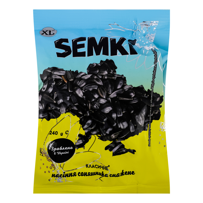 Насіння Semki 240г Соняшник смаж нечищ