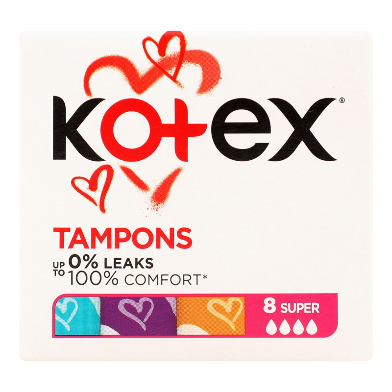 Тампони Kotex Супер 8+4шт