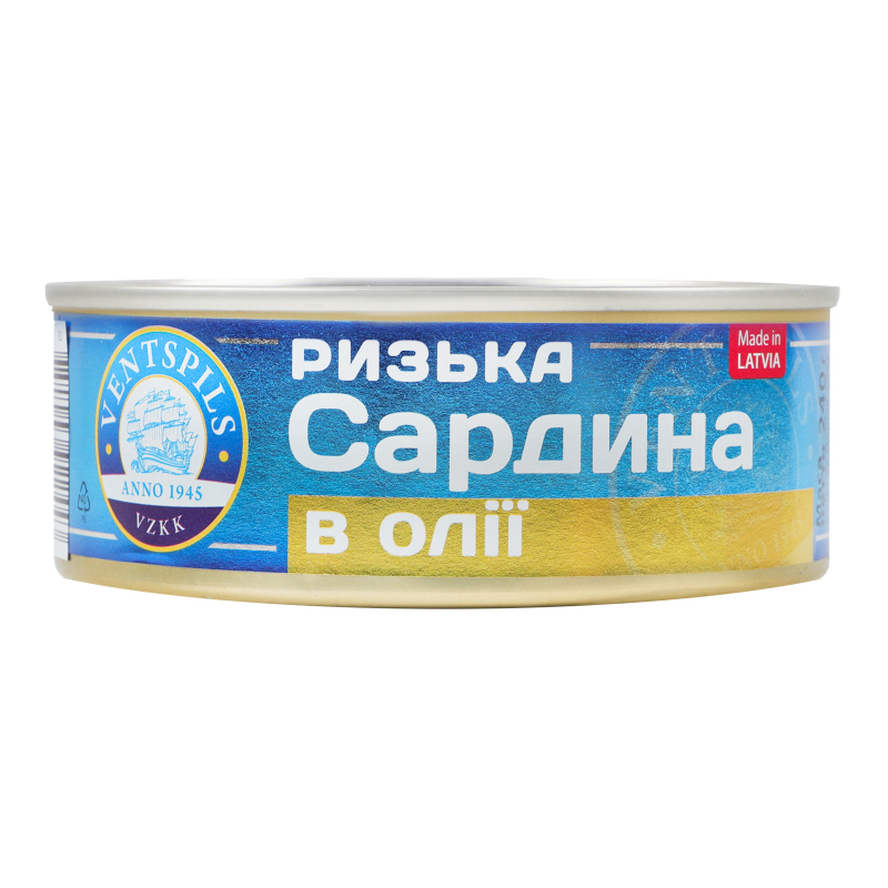 Консерва Ventspils 240г Сардина в олії