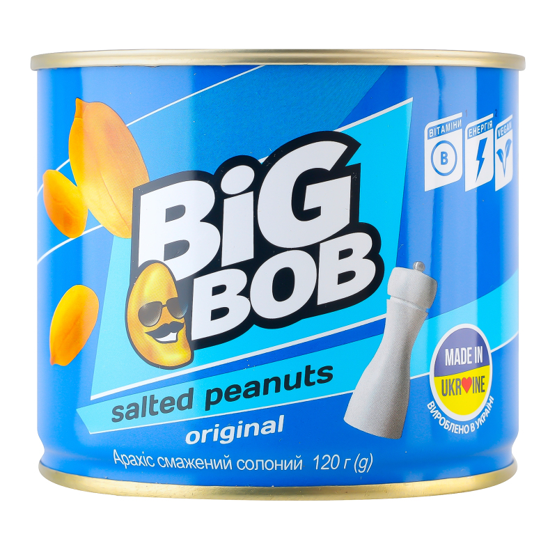Арахіс BIG BOB 120г Сіль банка