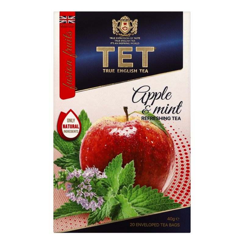Чай Тет зел 20шт*2г яблуко м'ята