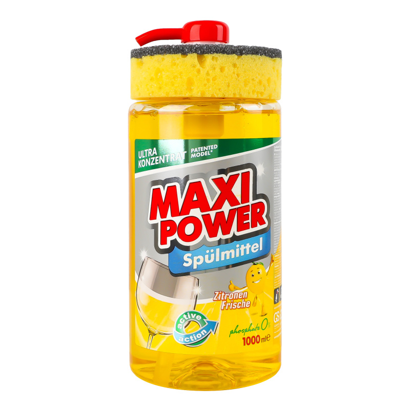 Засіб д/посуду MAXI POWER 1л Лимон