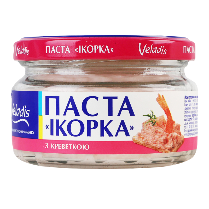 Паста Ікорна Veladis 160г з Креветкою