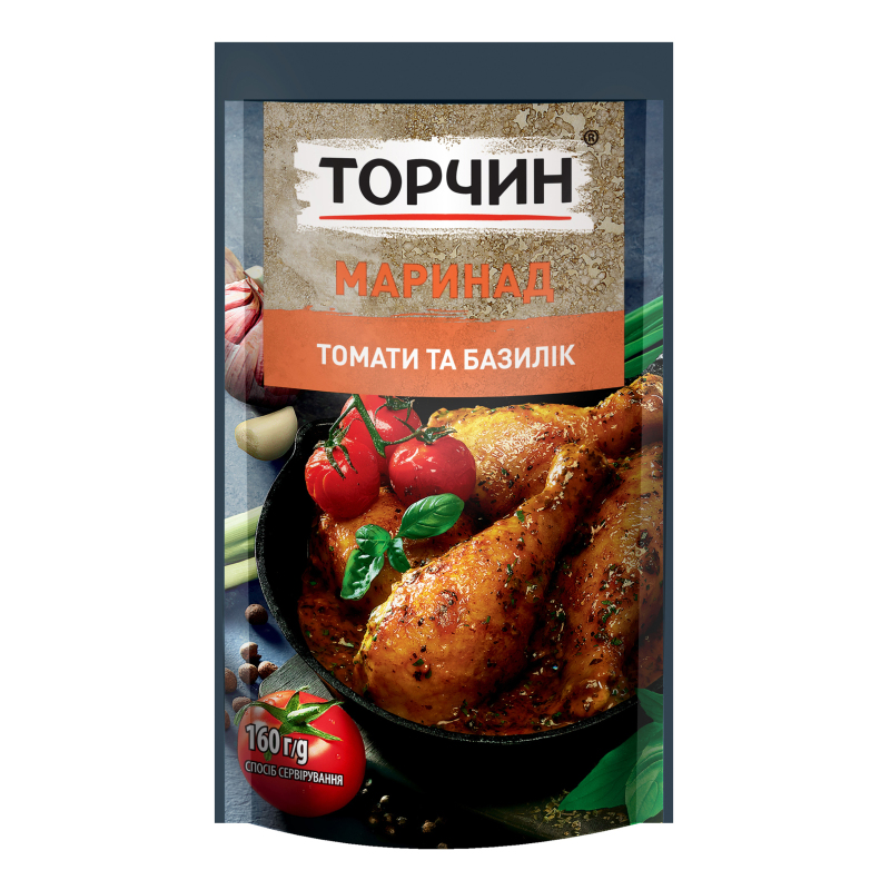 Маринад Торчин 160г Томати та базилік