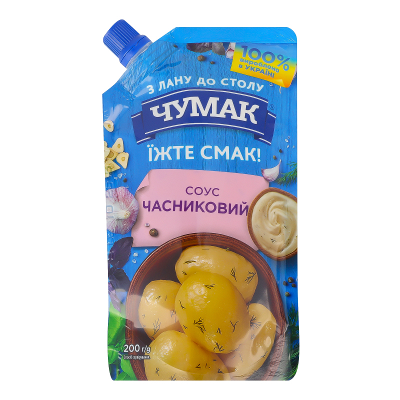 Соус Чумак д/п 200г Часниковий