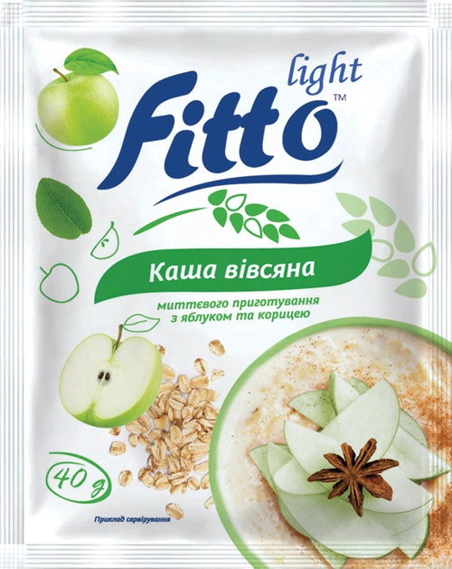 Каша Fitto light 40г Вівсяна Яблуко кор