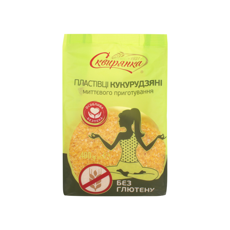 Пластівці Сквирянка 400г кукурудp б/глют