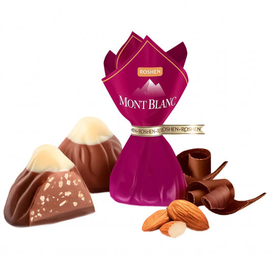 Цукерки ROSHEN Монблан подрібн мигдаль