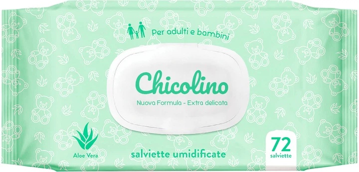 Серветки вологі Chicolino 72шт Алоє Вера