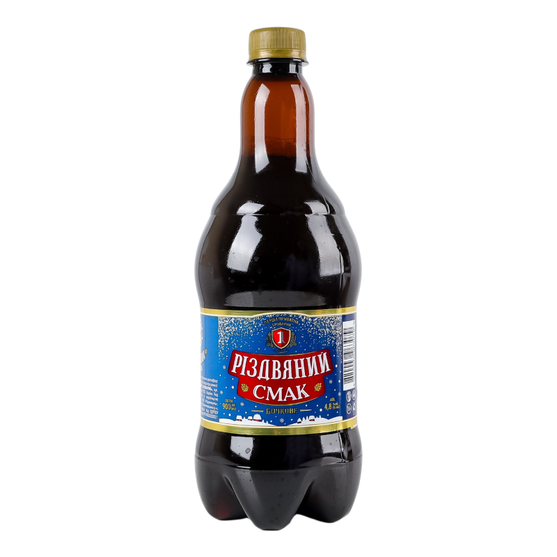 Пиво Різдвяний смак 0,9л БочковТемне4,8%