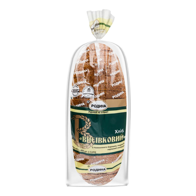 Хліб Родина 400г Висівковий