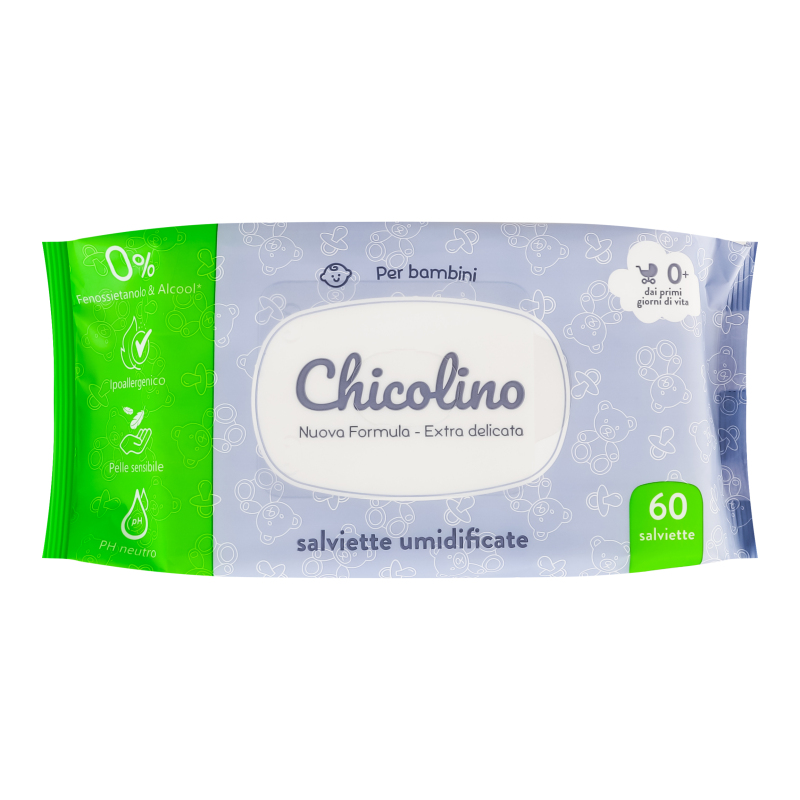 Серветки вологі Chicolino 60шт зперших