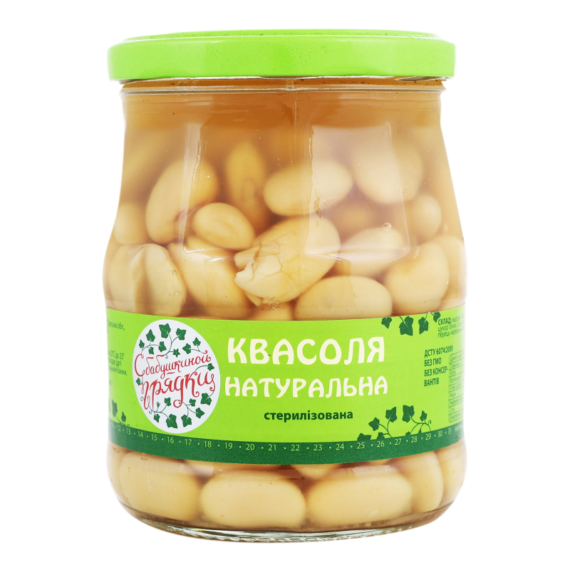 Квасоля Бабусина Грядка 520г делю біла