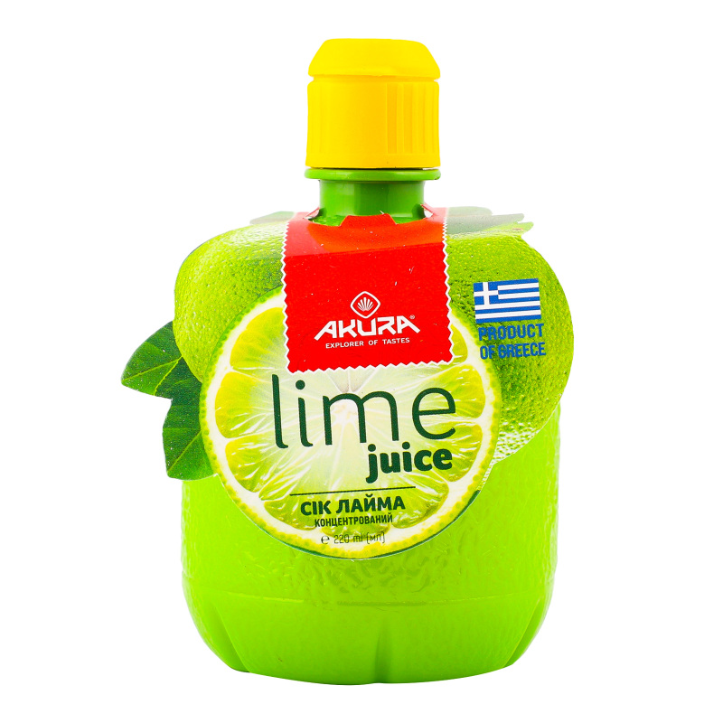 Сік Akura 220мл Лаймовий концентрований