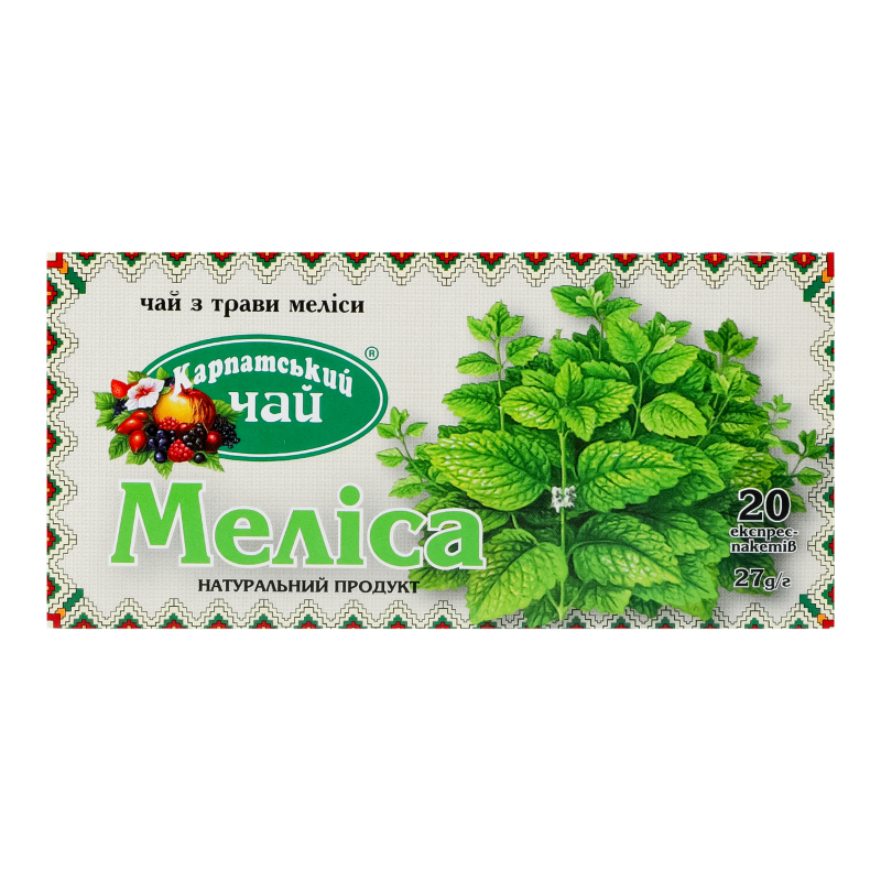 Чай Карпатський 20*1,35г Меліса ф/п