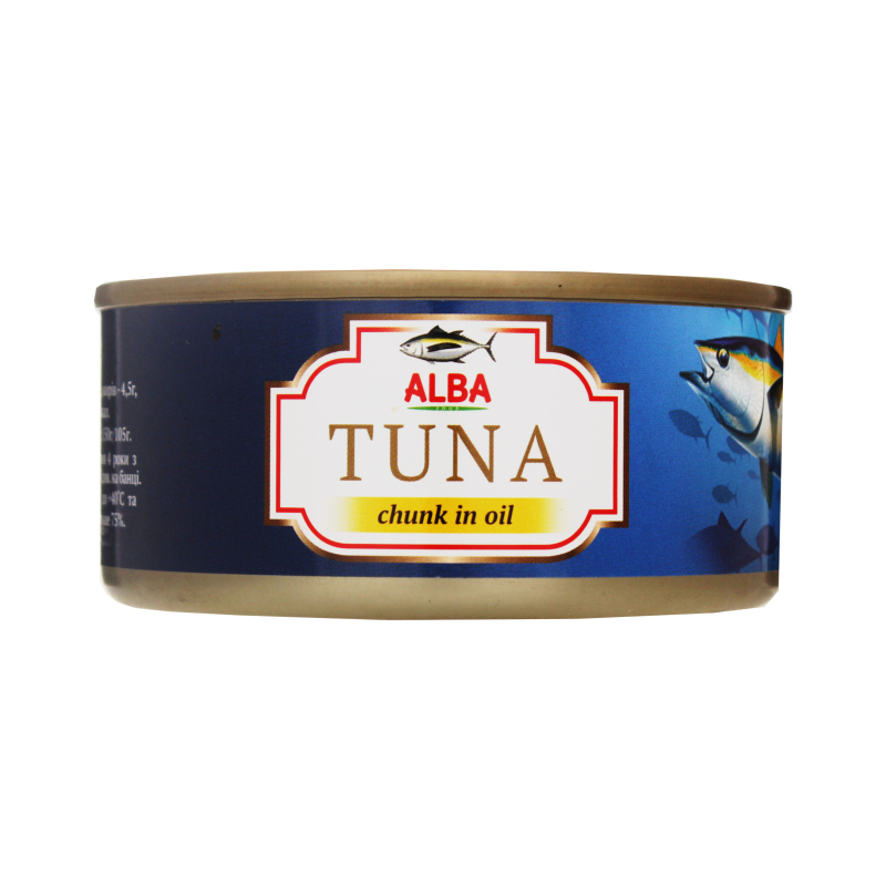 Консерва Alba Food 150г Тунець в/о цілий