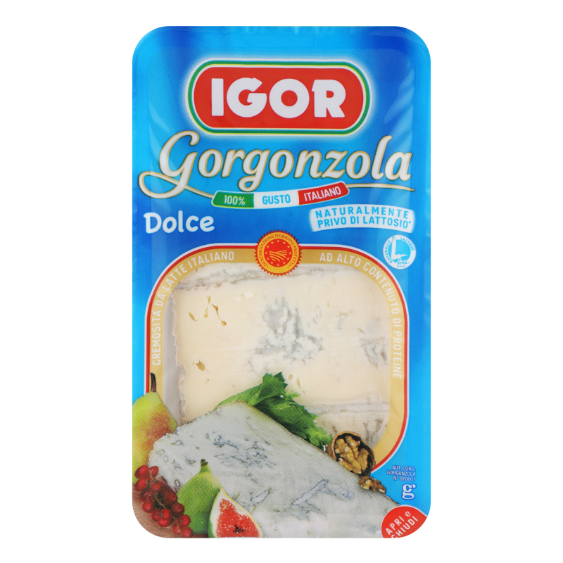 Сир IGOR 48% 150г мякий Gorgonzola dolce