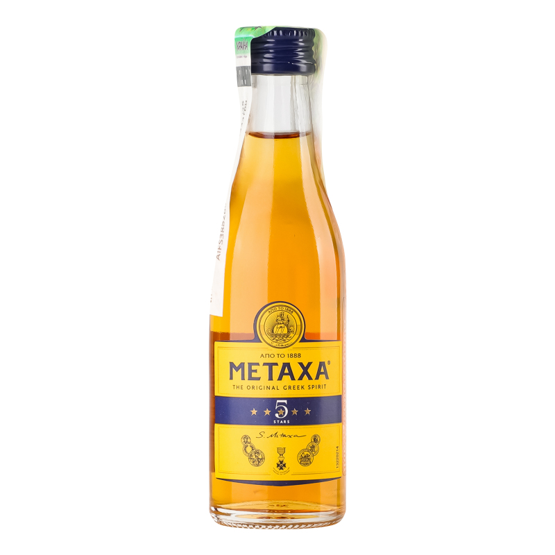 Бренді Metaxa 5зірок 0,05л 38%