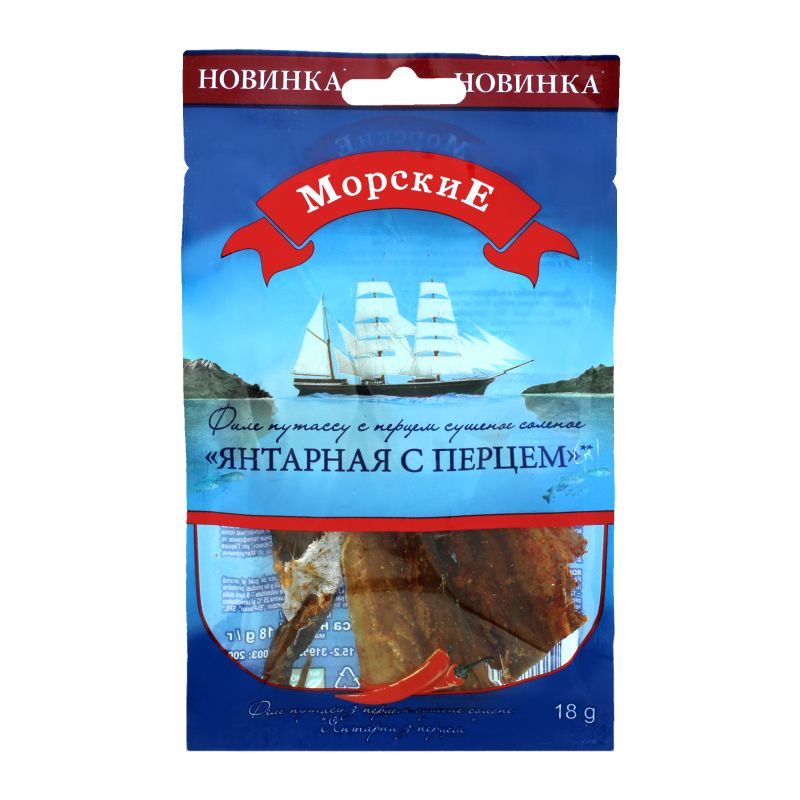 Снек Морські 18г Путасу філе янтарн перц
