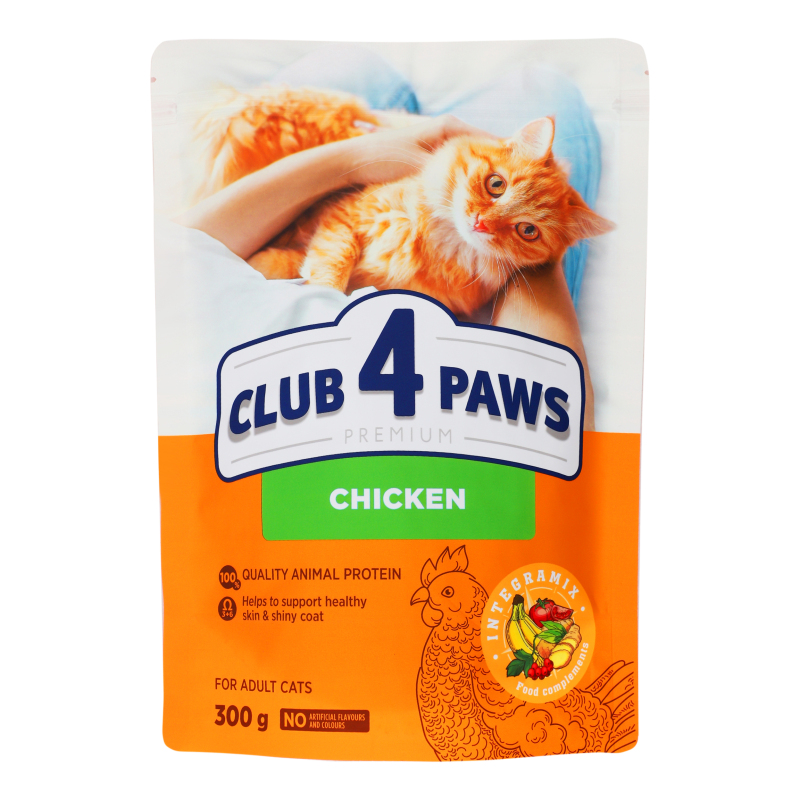 Корм Клуб 4 Лапи дк 300г сух Курка