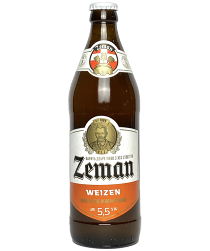 Пиво Земан 0,5л Пшеничне неф Weizen 5%