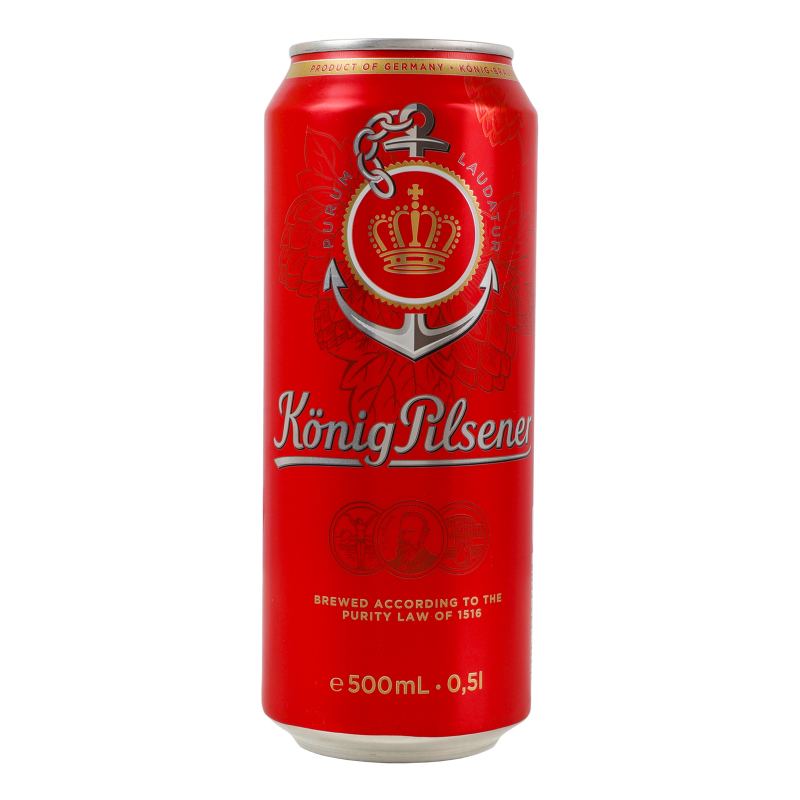 Пиво Konig 0,5л Pilsener світле ж/б