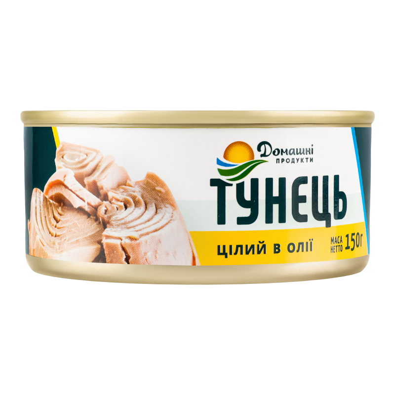 Консерва Дом Прод 150г Тунець цілий ж/б