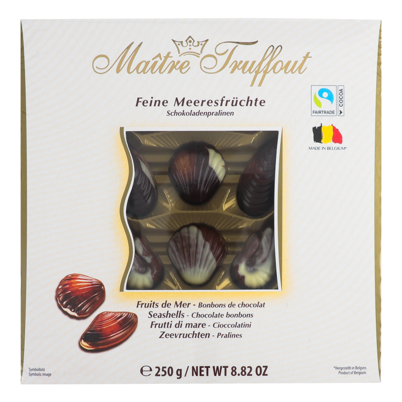 Цукер MaitreTruffout 250г SeaShells білі